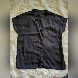 Loose Fitting Black Blouse Size Small